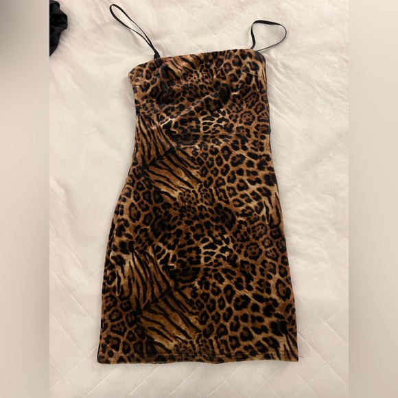 Tiger Mist Cheetah Mini Dress - Picture 2 of 5